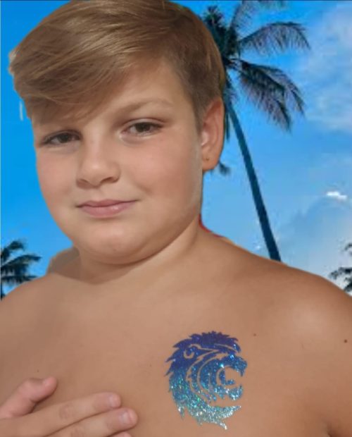 glitter tattoo